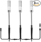 3-Pack Cool White Solar Path Lights, Outdoor Yard LED