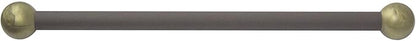 Solus SCA-335BZ-2 15" Aluminum Cross Arm Ladder Rest for Outdoor Lamp Posts and Poles, Easy to Mount, Maintenance Free and Weather Resistant, Bronze Bar with Gold Caps