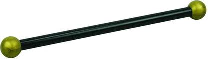 Solus SCA-335-4PK 15" Aluminum Cross Arm Ladder for Outdoor Lamp Posts and Poles, Easy to Mount, Maintenance Free and Weather Resistant, Black Bar with Gold Caps, Pack of 4