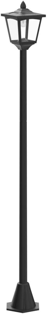 Greluna 67" Solar Lamp Post Lights Outdoor 50 Lumens, Solar Powered Vintage Street Lights for Garden, Lawn, Pathway, Driveway, Front/Back Door（Planter not Included）