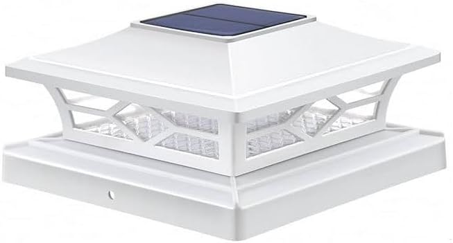 APONUO Solar Post Cap Lights 12 Pack for 4x4 5x5 6x6 Wood Vinyl Fences - Post Lights Solar Powered, IP64 Waterproof, Auto On/Off, for Deck Patio Yard (Warm & Cool White)