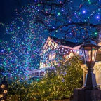 Christmas Porch String Lights 4-Pack, 80ft 240 LED Waterproof