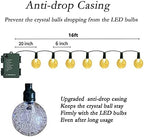 Outdoor String Lights, 16ft Warm White Waterproof LED