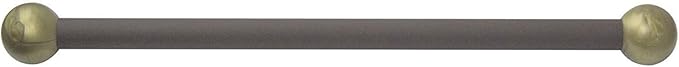 Solus SCA-335BZ-2PK 15" Aluminum Cross Arm Ladder Rest for Outdoor Lamp Posts and Poles, Easy to Mount, Maintenance Free and Weather Resistant, Bronze Bar with Gold Caps, Pack of 2