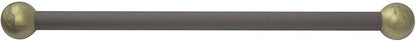 Solus SCA-335BZ-2PK 15" Aluminum Cross Arm Ladder Rest for Outdoor Lamp Posts and Poles, Easy to Mount, Maintenance Free and Weather Resistant, Bronze Bar with Gold Caps, Pack of 2