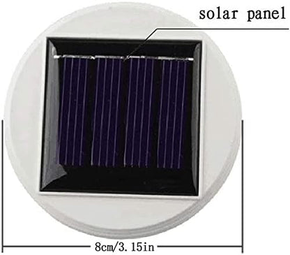 GUANFU 2 Pack Solar Panel Top Replacement for Table Lights, Color Changing Solar Mosaic Glass Lantern Replacement Light…