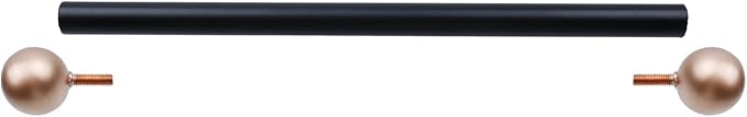 Geesatis 1Pcs Lamp Post Cross Arm Ladder Rest,Cross Arm Replacement for Outdoor Lamp Posts Pole Light,Small Bronze Ball Cross arm Handle Replacement