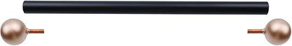 Geesatis 1Pcs Lamp Post Cross Arm Ladder Rest,Cross Arm Replacement for Outdoor Lamp Posts Pole Light,Small Bronze Ball Cross arm Handle Replacement