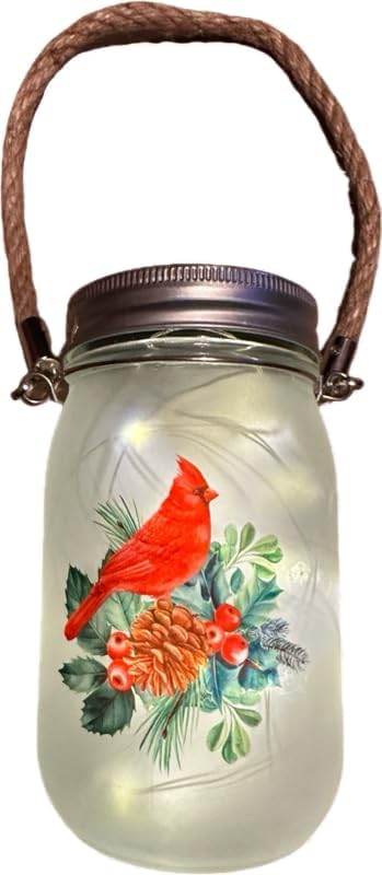 Solar Cardinal Lanterns, Porch Hanging LED Decor