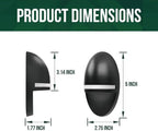 Solar Dock Lights, Black Waterproof LED