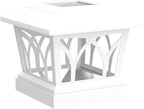 4-Pack Solar Post Cap Lights for Deck, LED
