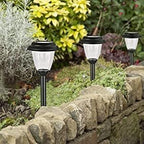 Black Solar Pathway Lights 8-Pack, Garden LED