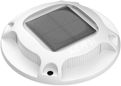 12-Pack Solar Deck Lights, Cool White Waterproof LED