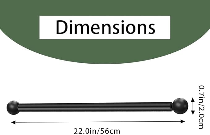 iplusmile Lamp Post Cross Arm Replacement: 22" Cross Arm Ladder Rest Handle with Removable Decorative Spheres for Outdoor Lamp Posts Poles, Black