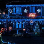 4-Pack Christmas String Lights, 80ft 240 LED Waterproof Twinkle Lights