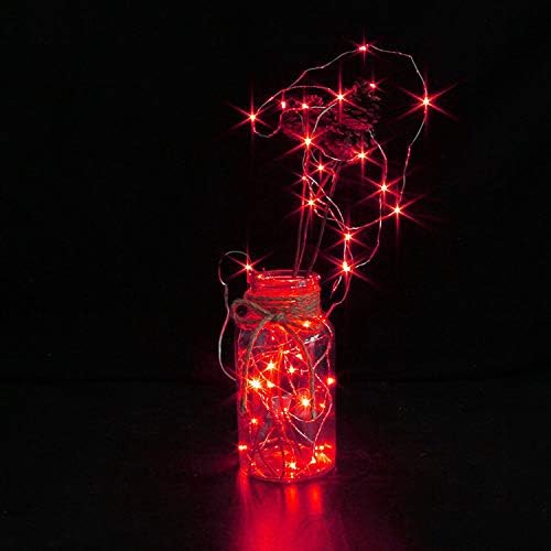 6-Pack 6ft Christmas LED String Lights, Waterproof Timer Lights