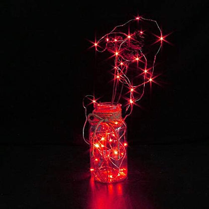 6-Pack 6ft Christmas LED String Lights, Waterproof Timer Lights