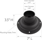 Black Solar Fence Post Caps, Yard LED