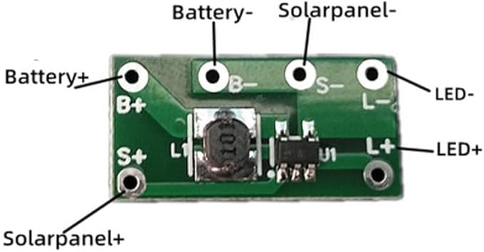 10Pcs Solar Lamp Circuit Board Solar Charge Controller Board Module for Road Stud Light Durable