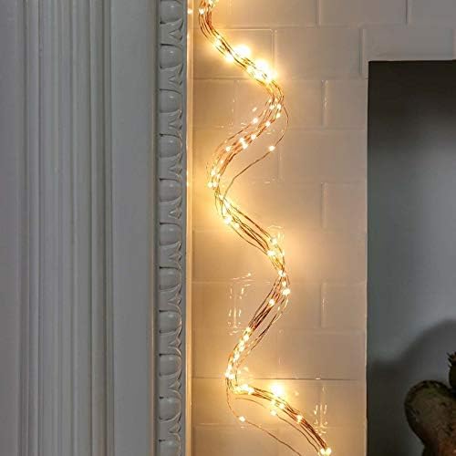 2 Pack Fairy Lights, 250 LEDs Waterfall String Lights, Battery Operated Twinkle Light with Remote, Branch Watering Can Firefly Lights for Garden Outdoor Christmas Tree Decor