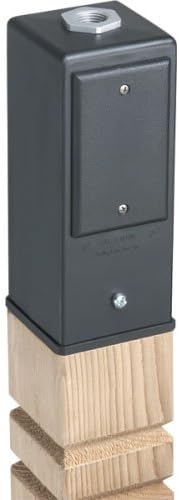 Arlington Industries GPD9BR Gard-N-Post Outdoor Deck-Mount Light Post for Outlets/Lamps, 9-Inch, Bronze