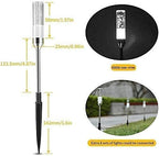 3-Pack Cool White Solar Path Lights, Outdoor Yard LED