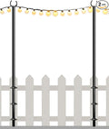 2-Pack Metal String Light Poles, 10ft Patio Light Stands