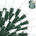 6-Pack 50 LED Christmas Twinkle Lights, Waterproof for Yard