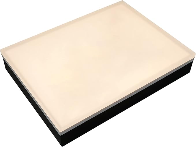 LUMENGY Paver Light 9x12 Inch (8.85x11.81), 2700K Warm White, Glare-Free Brick Lighting for Driveways, Walkways, Pool Decks and Patios, 12V Hardwired, IP67 Waterproof, Drive-Over Rated
