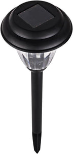 Black Solar Pathway Lights 8-Pack, Garden LED