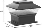 2-Pack Solar Post Cap Lights for Patio, LED