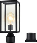 Outdoor Post Lighting Fixture, Black Weatherproof Post Light