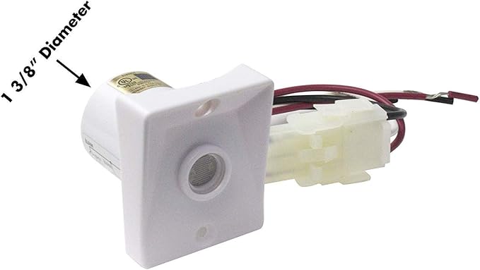 Solus Dusk-to-Dawn Sensor with Ezee Change Plug – Outdoor Photocell Sensor for 3" Lamp Posts – Auto On/Off – UL Listed – 120V – 5 Year Warranty, (White, Pack of 4)