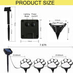4-Pack Cool White Solar Path Lights, Outdoor Garden LED