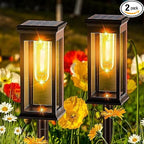 Solar Pathway Lights 2-Pack, Walkway LED