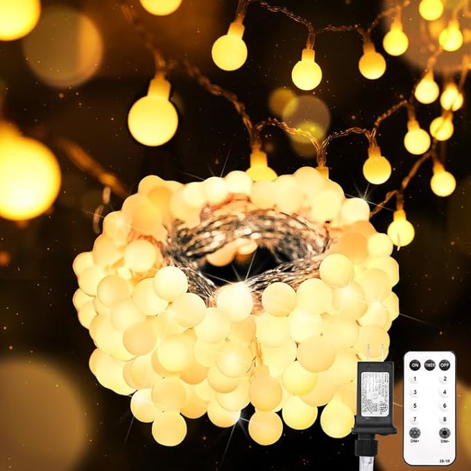 Christmas Fairy Lights, 66ft 200 LED Battery Twinkle Lights