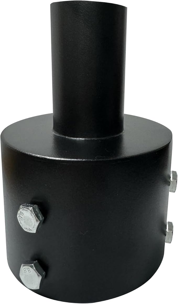 Slip Fitter Light Pole Adapter - for 5 inch Round Pole, 2 3/8 inch Round Tenon Adapter for Led Parking Lot Lights Shoebox Street Post Light Metal Outdoor Mount Bracket