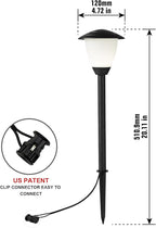 Solar Walkway Path Lights 6-Pack, IP65 Waterproof