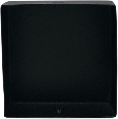 Nuvo Iron Eazy Cap™ Flat Pyramid Post Cap - Galvanized Powder Coated Steel, Black, 3.5" x 3.5"