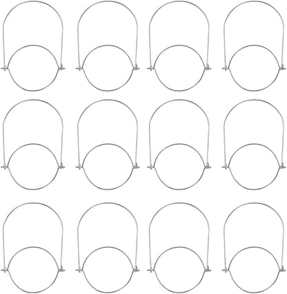 Solar Mason Jar Lamp Hangers - 12 Pack Outdoor Solar Powered Jar Light Holders with Handle for Hanging Bottles Creative Wall Mounted Lanterns for Garden Patio Lawn Balcony Decor