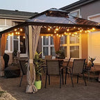 25ft Black Outdoor Edison String Lights, Weatherproof