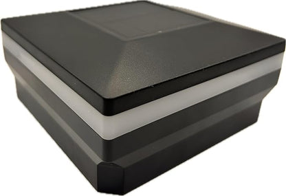 4.5" x 4.5" Composite Solar Deck Post Cap Light for a Trex Transcend Post (Black)