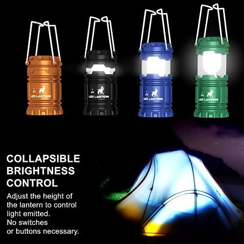 8-Pack Rechargeable LED Camping Lantern, Portable