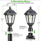 Upgraded Solar Post Cap Lights for Fence, LED