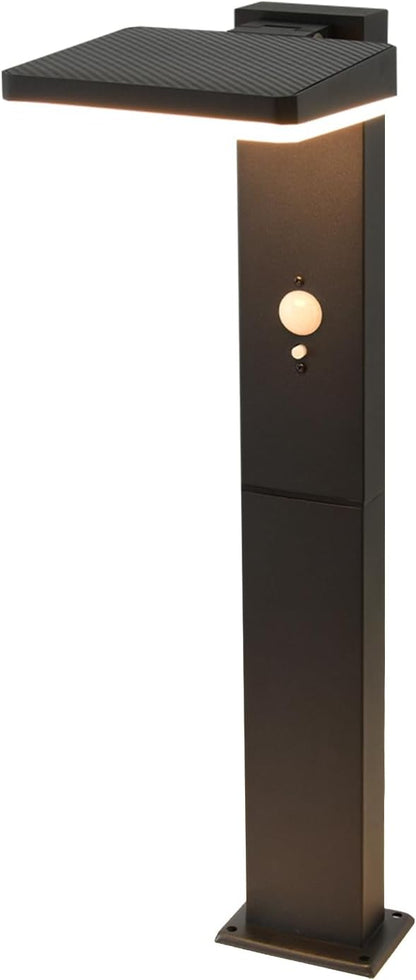 Solar Pathway Lights Outdoor - Motion Sensor Solar Path Light, 72 LED 600 Lumens Super Bright, Aluminum Waterproof Outdoor Garden Light with Groundstake for Yard, Walkway, Lawn, Driveway, 20"