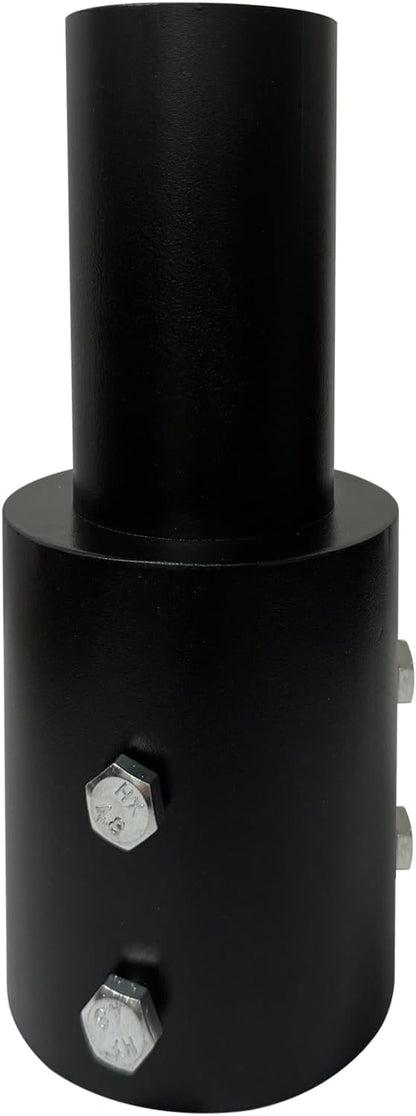 Slip Fitter Light Pole Adapter - 3 in Round Pole, 2 3/8 in Round Tenon Adapter for Led Parking Lot Shoebox Street Post Light Metal Outdoor Mount Bracket