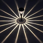 Black Solar Pathway Lights 8-Pack, Garden LED