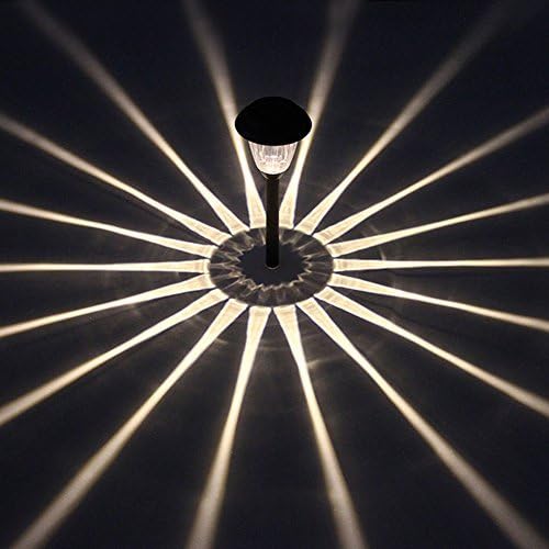 Black Solar Pathway Lights 8-Pack, Garden LED