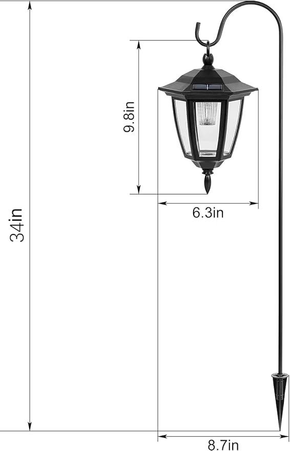 Solar Path Lights, Outdoor Garden LED