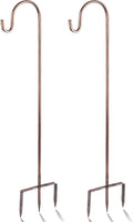 2-Pack 48" Shepherd's Hooks, Heavy-Duty Garden Stakes